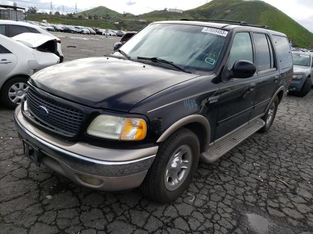 FORD EXPEDITION 2002 black  gas 1FMRU17L02LA84559 photo #1