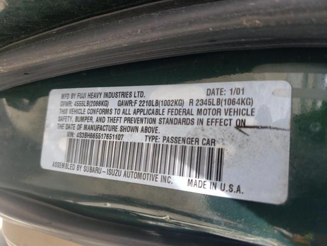 4S3BH665517651107 Subaru Legacy Outback