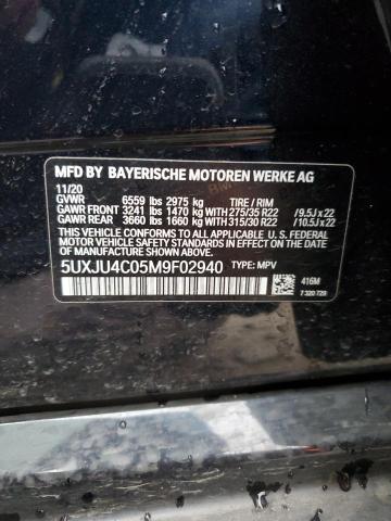 2021 BMW X5 M50I - 5UXJU4C05M9F02940