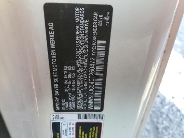 WMWSU3C54CT260472 Mini Cooper