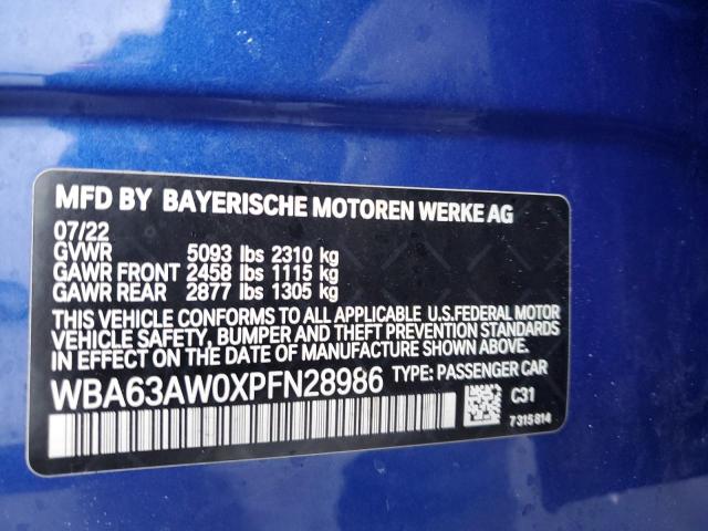 2023 BMW M440I GRAN - WBA63AW0XPFN28986