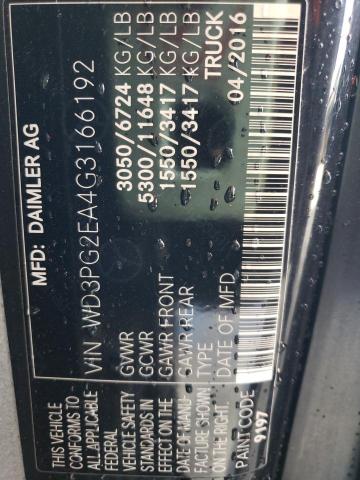 2016 MERCEDES-BENZ METRIS - WD3PG2EA4G3166192