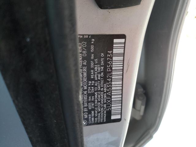 5UXFA53542LP56734 BMW X5 3.0I