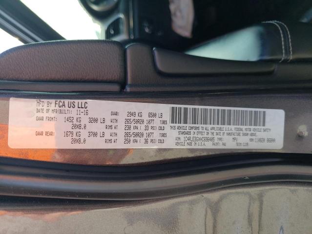 1C4RJEBGXHC696405 Jeep Grand Cherokee Limited