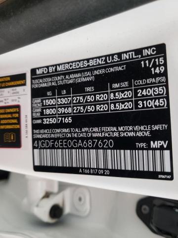 2016 MERCEDES-BENZ GL 450 4MA - 4JGDF6EE0GA687620