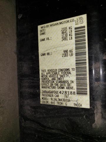 2016 NISSAN MAXIMA 3.5 - 1N4AA6AP3GC428188