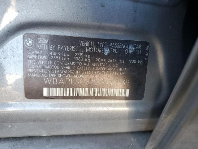 WBAPL5C57BA916839 BMW 335 XI
