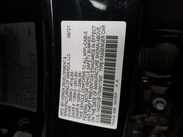 2021 HONDA ACCORD HYB - 1HGCV3F17MA017945