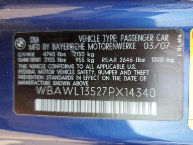 WBAWL13527PX14340 BMW 328 I