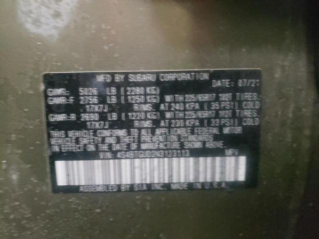 2022 SUBARU OUTBACK WI 4S4BTGUD2N3123113