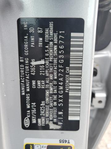 5XXGM4A72FG356771 KIA Optima Lx