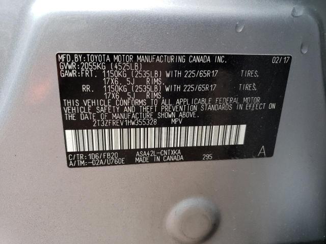 2017 TOYOTA RAV4 LE - 2T3ZFREV1HW355328