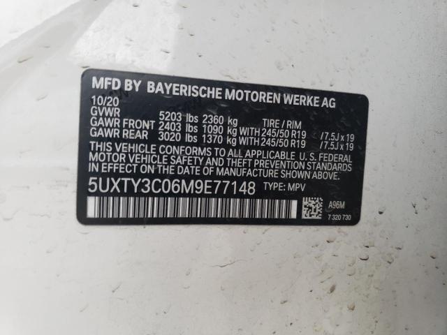 5UXTY3C06M9E77148 BMW X3 Sdrive30i