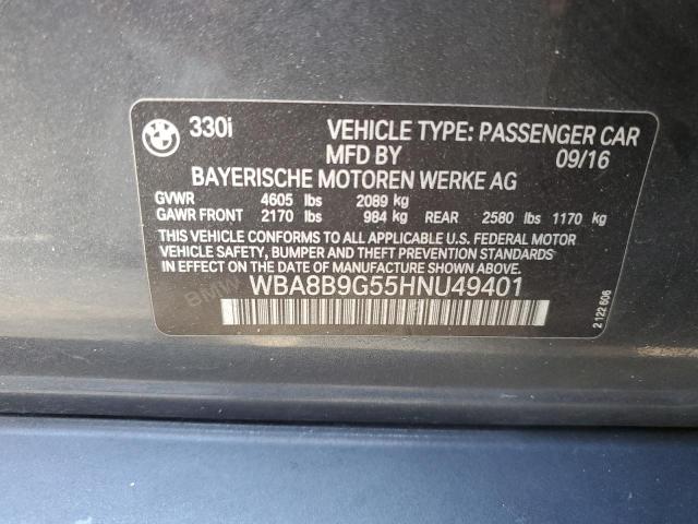 2017 BMW 330 I - WBA8B9G55HNU49401