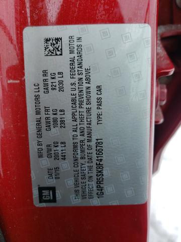 2015 BUICK VERANO CON - 1G4PR5SK8F4166781