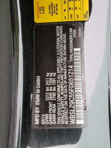 2015 BMW M6 WBSLZ9C55FD651214