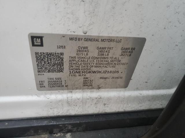 2019 CHEVROLET TRAVERSE L - 1GNERGKW3KJ218105