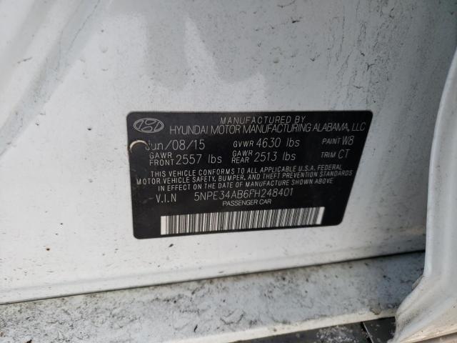 2015 HYUNDAI SONATA SPO 5NPE34AB6FH248401