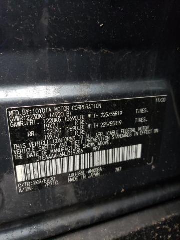 2021 TOYOTA VENZA LE - JTEAAAAH6MJ019286