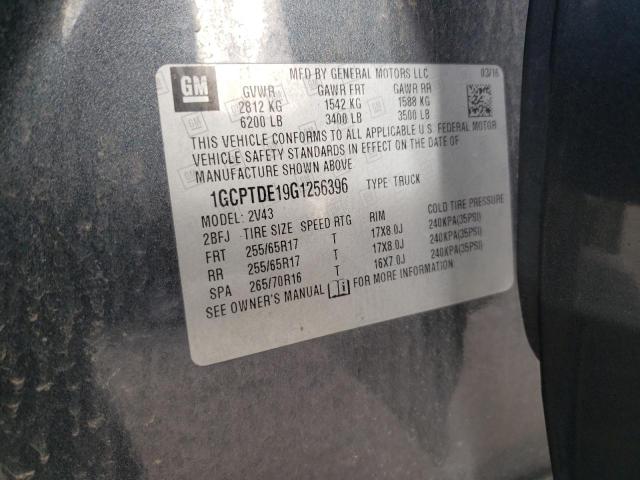 2016 CHEVROLET COLORADO Z - 1GCPTDE19G1256396