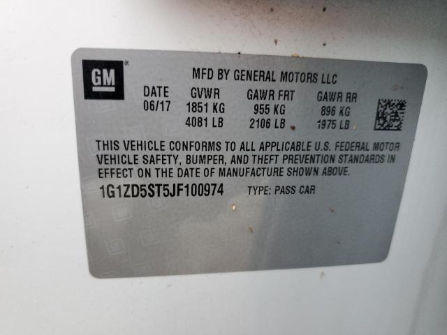 2018 CHEVROLET MALIBU LT - 1G1ZD5ST5JF100974