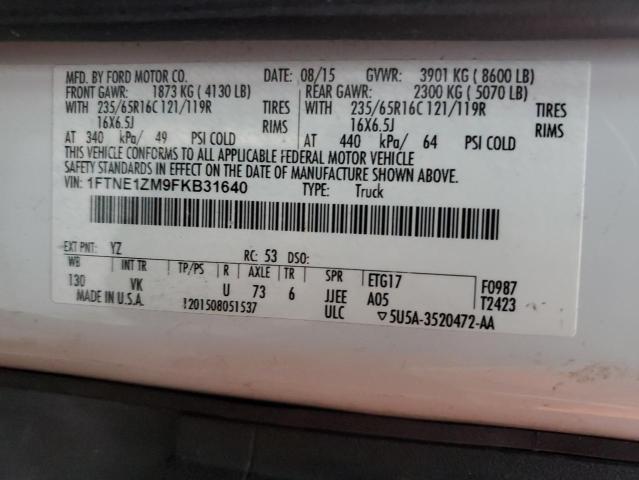 2015 FORD TRANSIT T- - 1FTNE1ZM9FKB31640