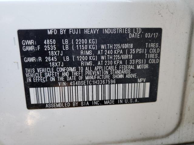 2017 SUBARU OUTBACK TO - 4S4BSETC1H3367596