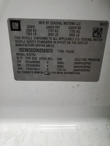 2017 CHEVROLET SILVERADO 1GCVKSEC6HZ393573
