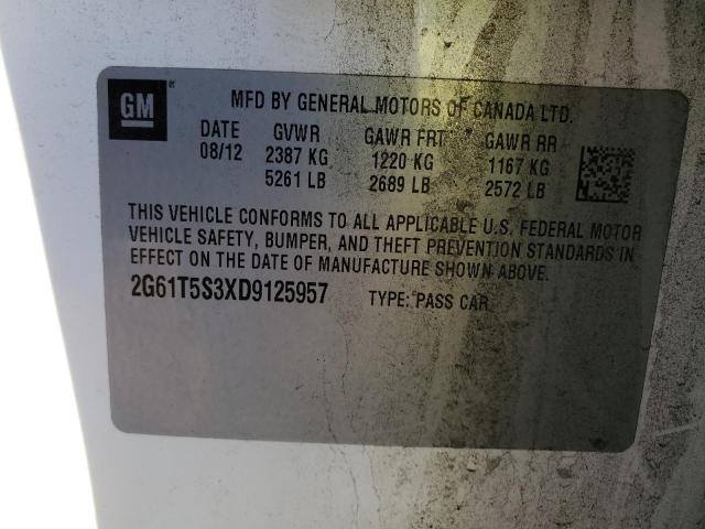 2G61T5S3XD9125957 Cadillac Xts Premium Collection