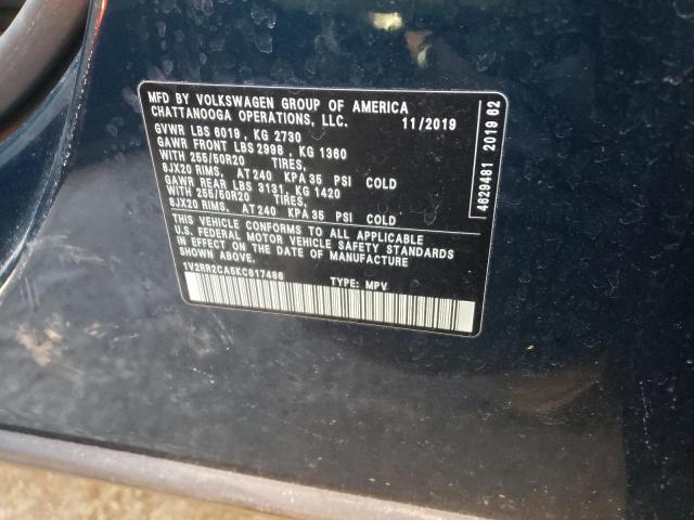 2019 VOLKSWAGEN ATLAS SEL 1V2RR2CA5KC617486