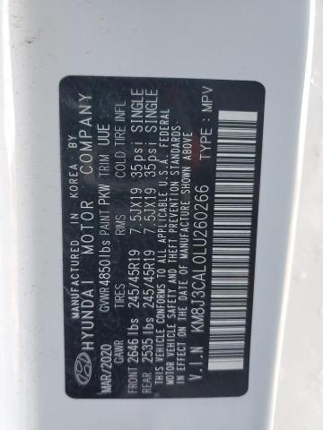 2020 HYUNDAI TUCSON LIM - KM8J3CAL0LU260266