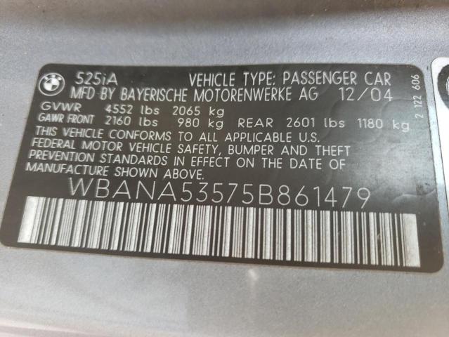 WBANA53575B861479 BMW 525 I