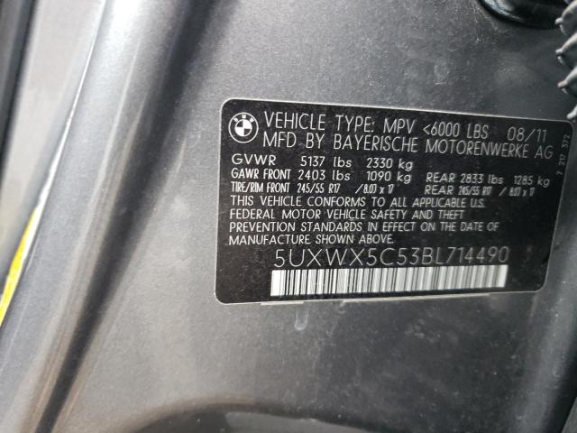 5UXWX5C53BL714490 BMW X3