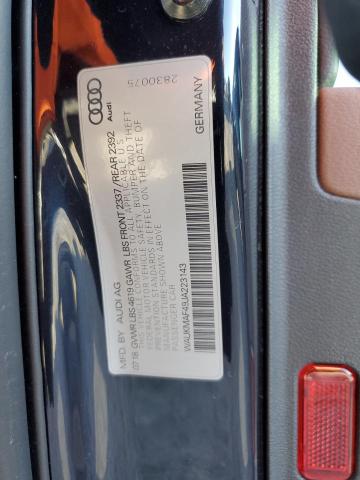 2018 AUDI A4 PREMIUM - WAUKMAF49JA223143