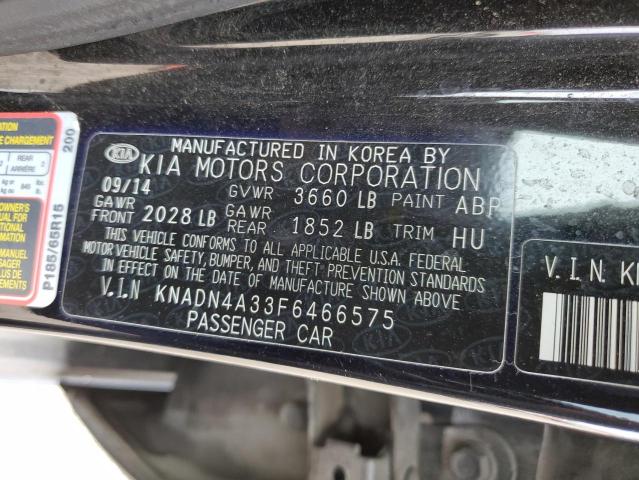 2015 KIA RIO EX - KNADN4A33F6466575