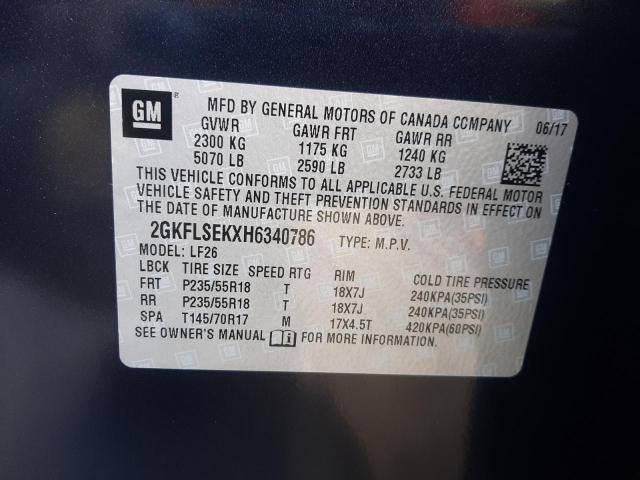 2GKFLSEKXH6340786 GMC Terrain Sle