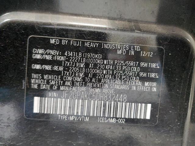 JF2GPAKC5DH832448 Subaru Xv Crosstrek 2.0 Limited