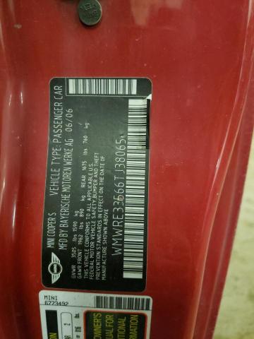 WMWRE33566TJ38065 Mini COOPER S