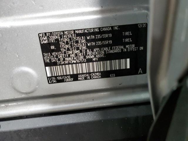 2021 TOYOTA RAV4 XLE P - 2T3A1RFV3MW167513