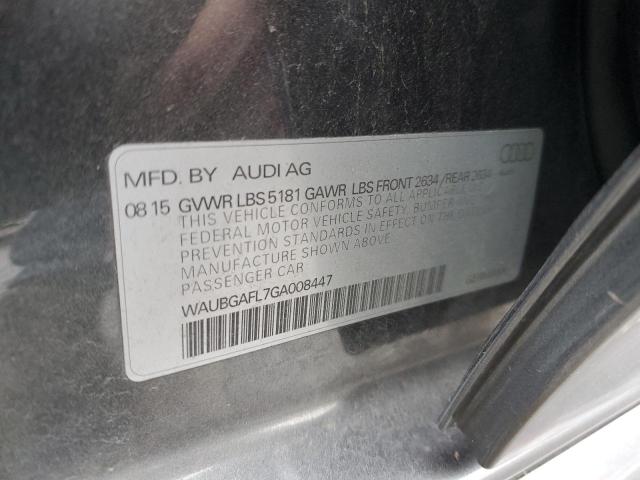 2016 AUDI S4 PREMIUM - WAUBGAFL7GA008447