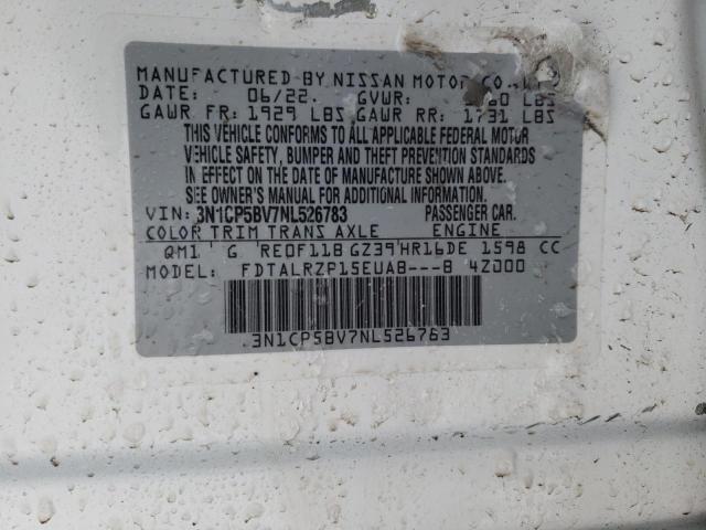 2022 NISSAN KICKS S - 3N1CP5BV7NL526783