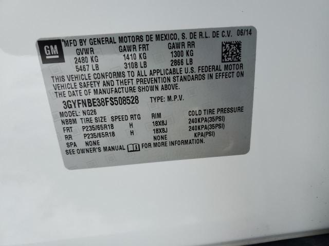 2015 CADILLAC SRX LUXURY - 3GYFNBE38FS508528