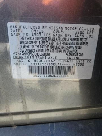 3N1CP5CU8JL538568 Nissan KICKS S