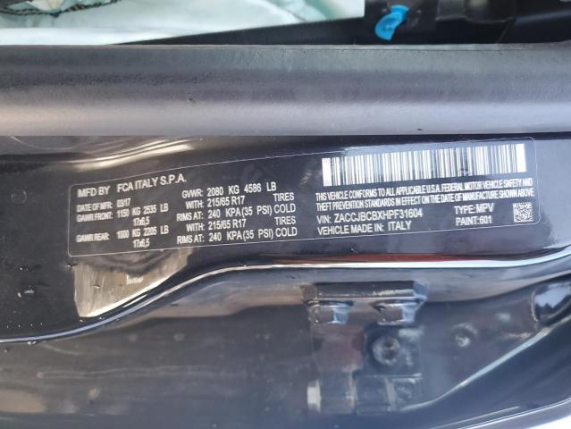 2017 JEEP RENEGADE T ZACCJBCBXHPF31604