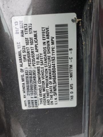 VIN 5FNRL5H68DB044193 2013 HONDA ODYSSEY no.13