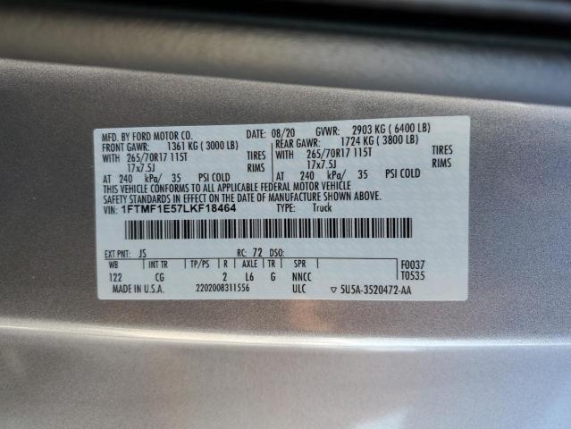 2020 FORD F150 - 1FTMF1E57LKF18464