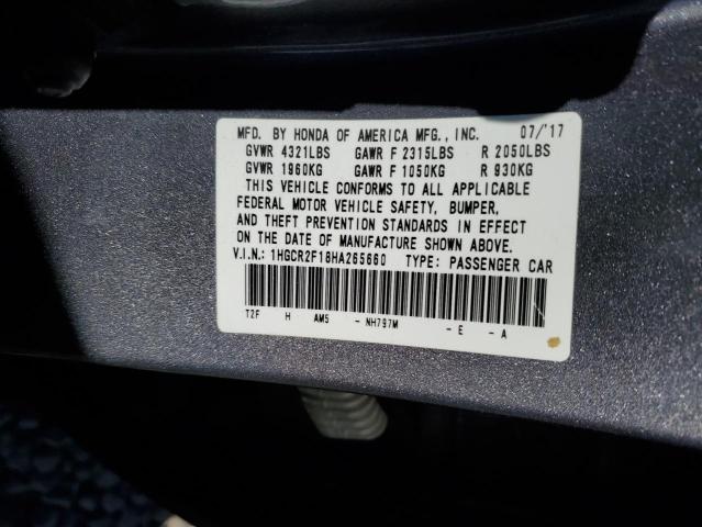 1HGCR2F18HA265660 Honda Accord Sport Special Edition