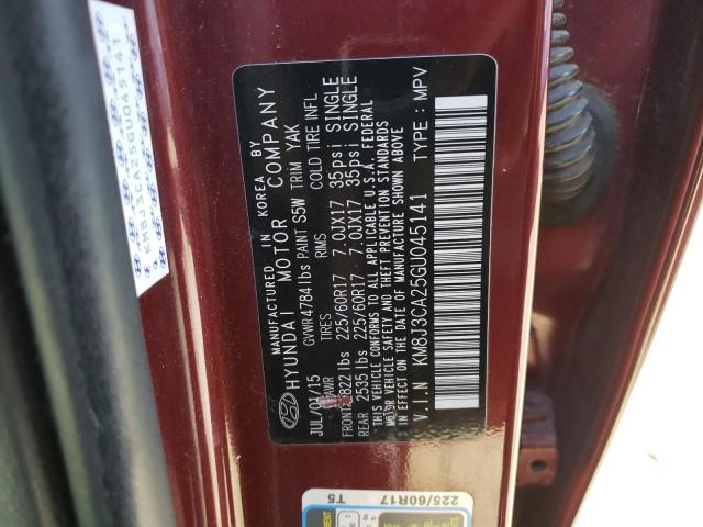 2016 HYUNDAI TUCSON LIM - KM8J3CA25GU045141