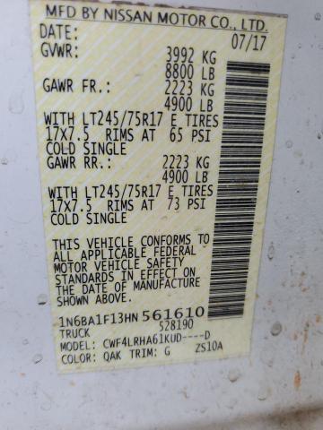 2017 NISSAN TITAN XD S - 1N6BA1F13HN561610