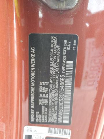 WMWSU3C53DT546685 Mini Cooper